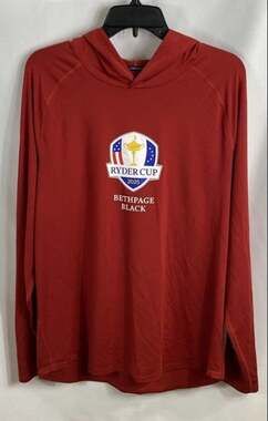 Greyson Men's Ryder Cup 2025 Bethpage Black Falcon Performance Hoodie - Red